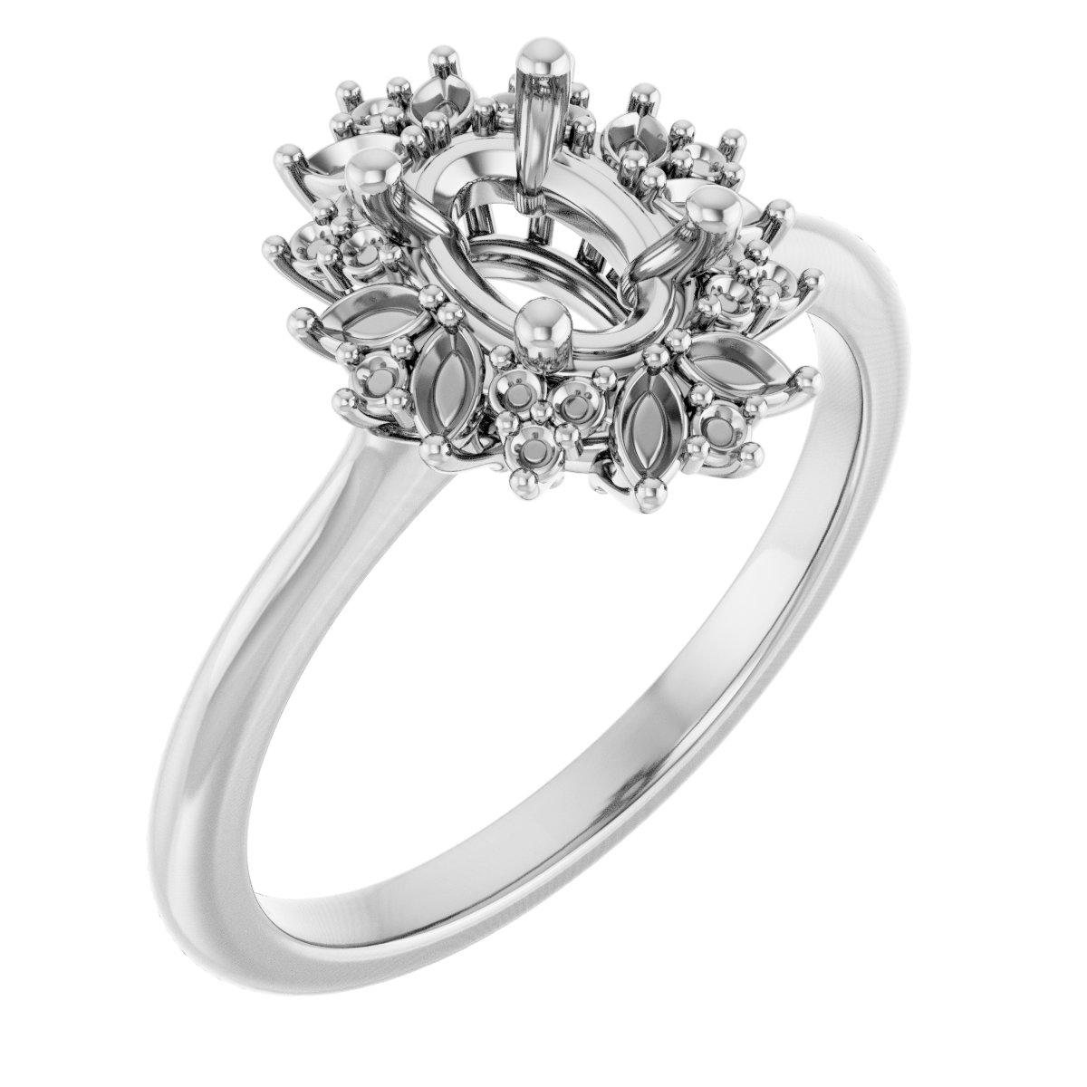 Halo-Style Engagement Ring