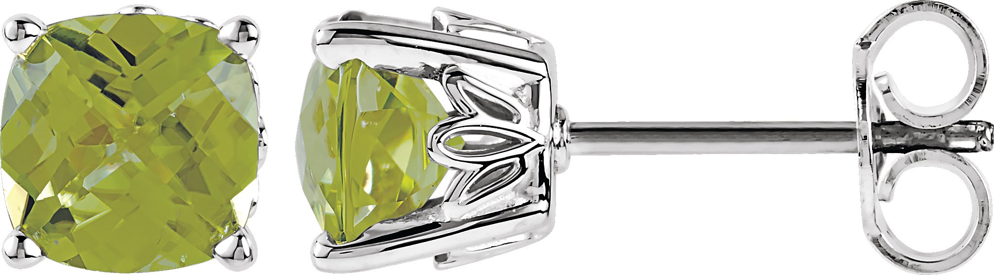 Sterling Silver Peridot Earrings Ref 5793273