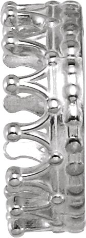 Cabochon Crown Earring Setting
