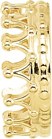 Cabochon Crown Earring Setting