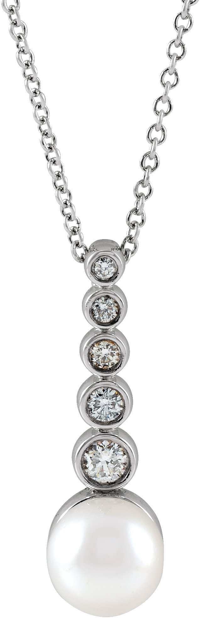 Pearl Bar Necklace or Pendant