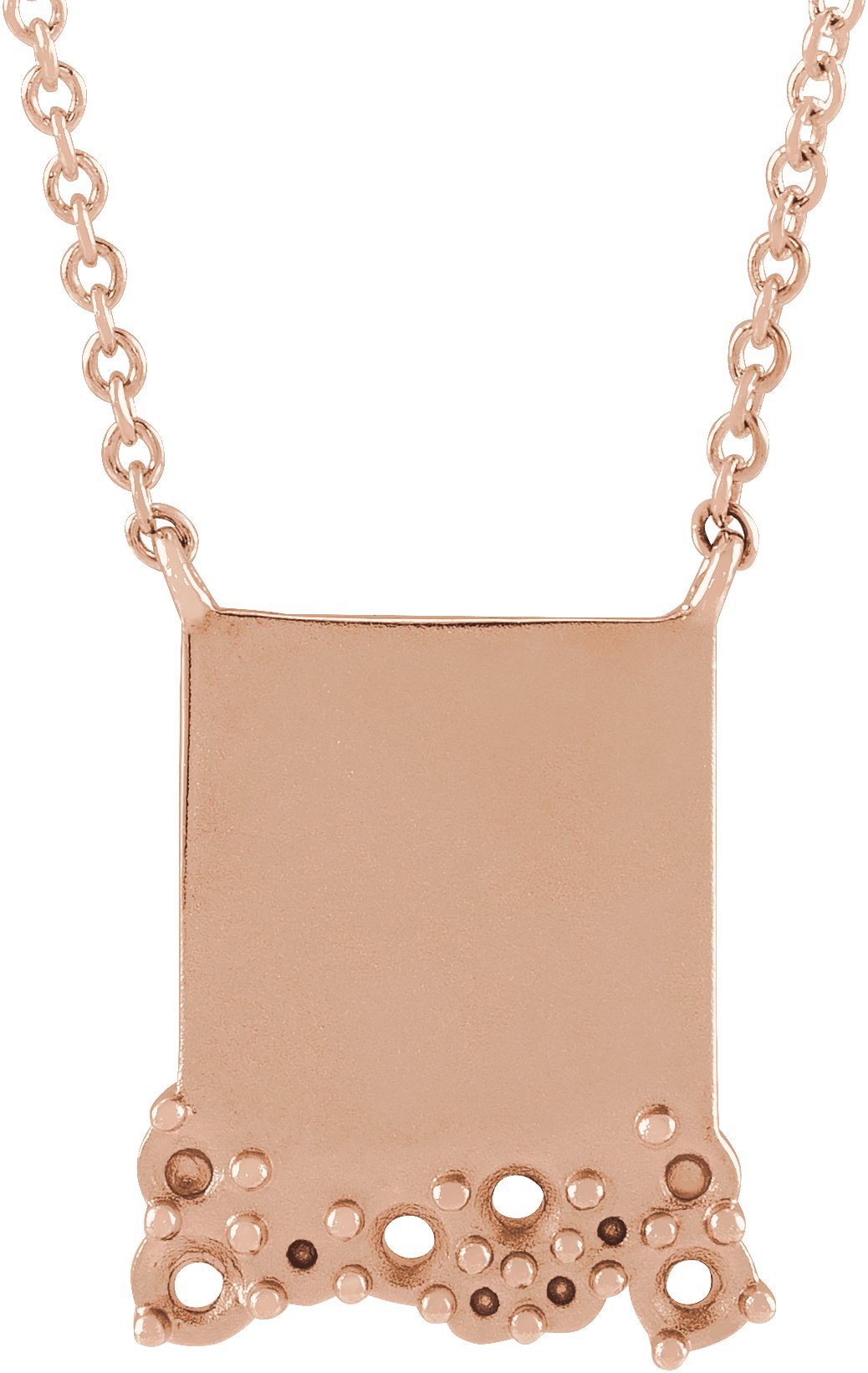 Engravable Accented Necklace or Center