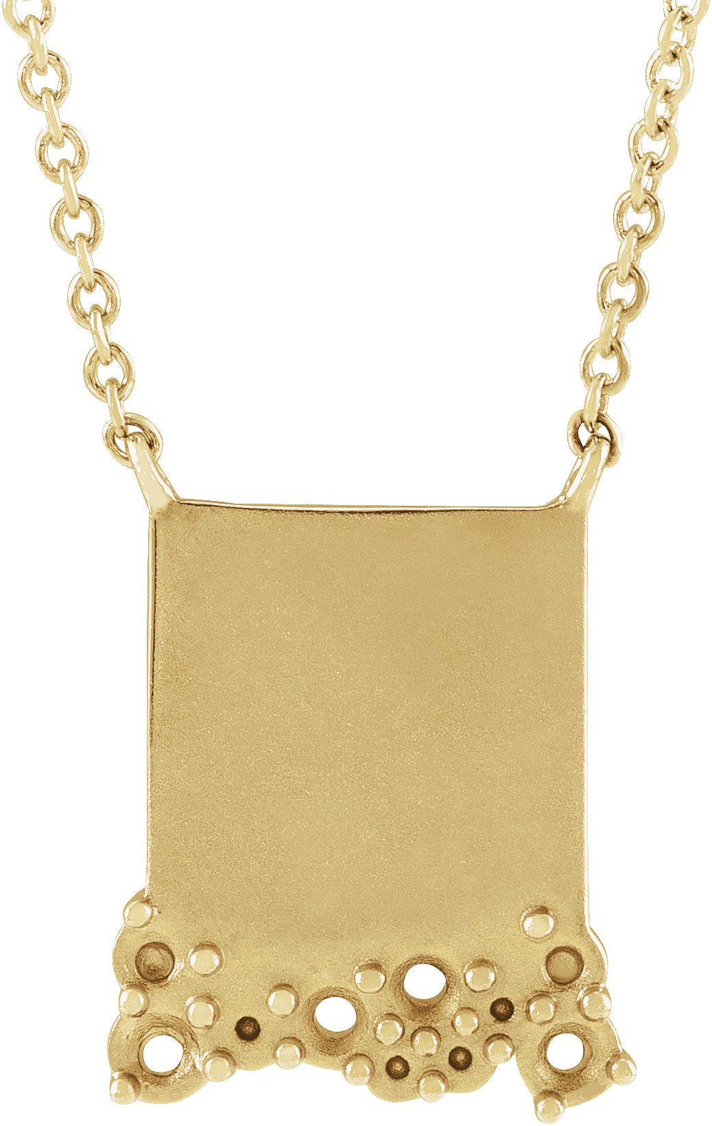 Engravable Accented Necklace or Center