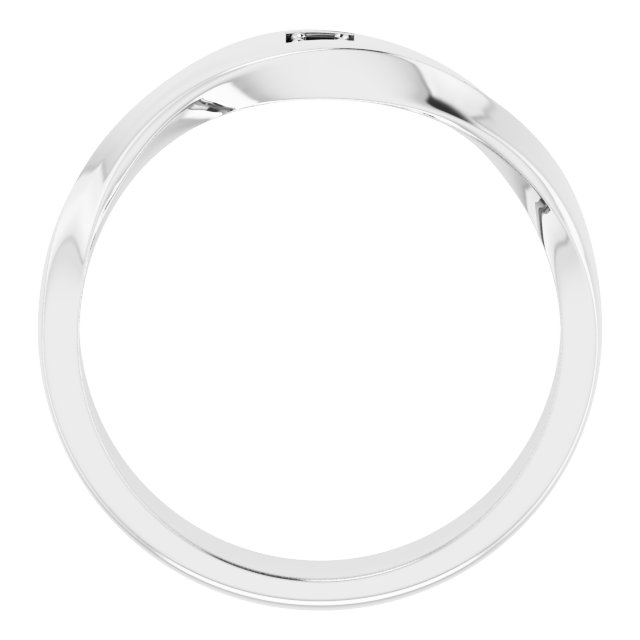 5 x 3 mm Emerald Band Mounting view 2