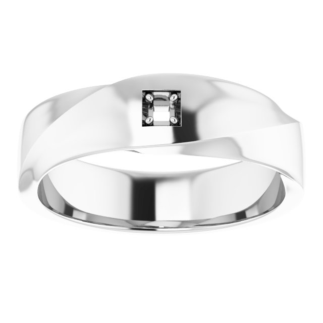 5 x 3 mm Emerald Band Mounting view 3