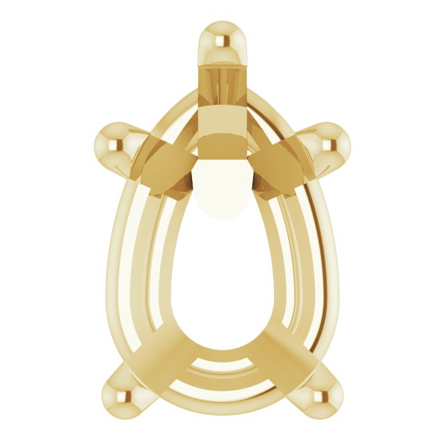Pear 5-Prong Earring Setting