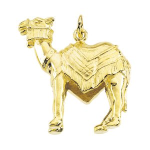 14K Yellow 19.5x19 mm Camel Pendant Ref. 171172