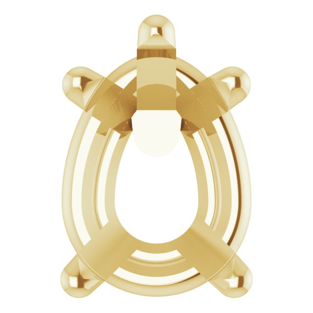Pear 5-Prong Earring Setting
