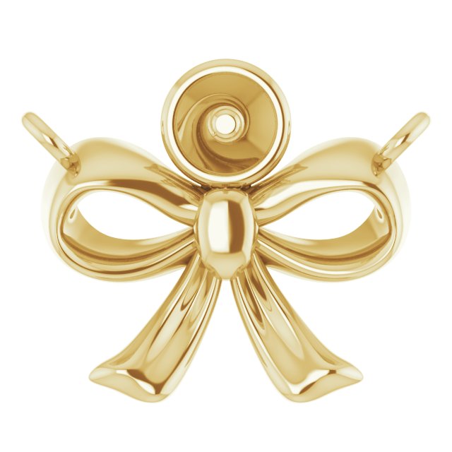 Pearl Bow Necklace or Center