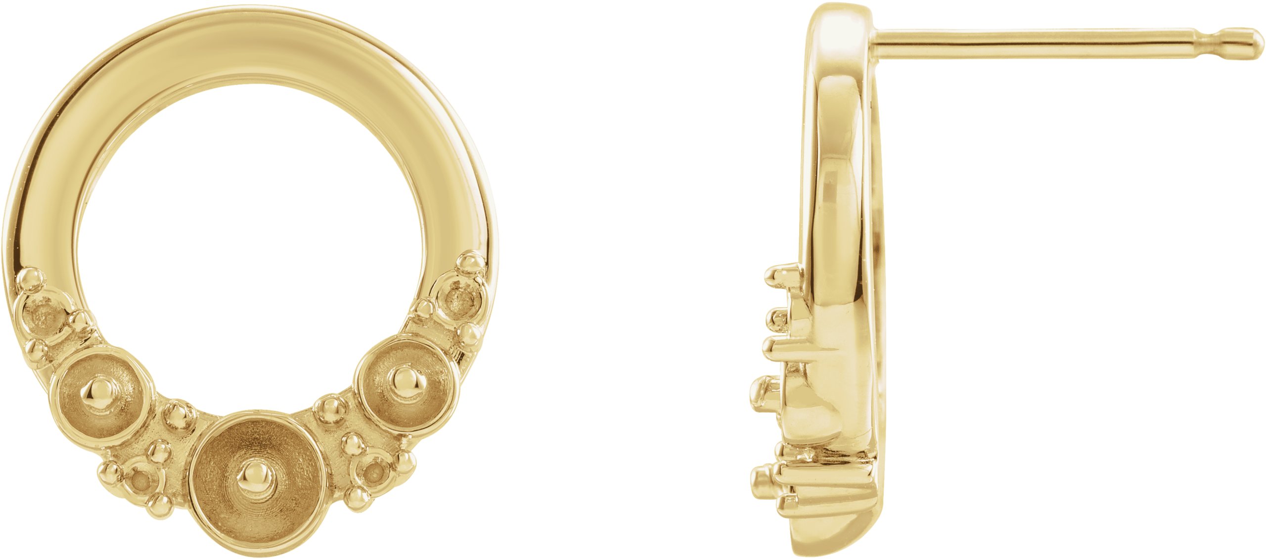 Pearl Circle Earrings