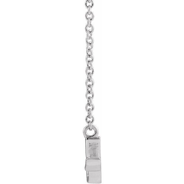 Sterling Silver Petite Mommy Script 16 Necklace 