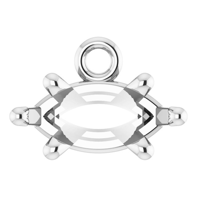 Round 4-Prong Basket Dangle