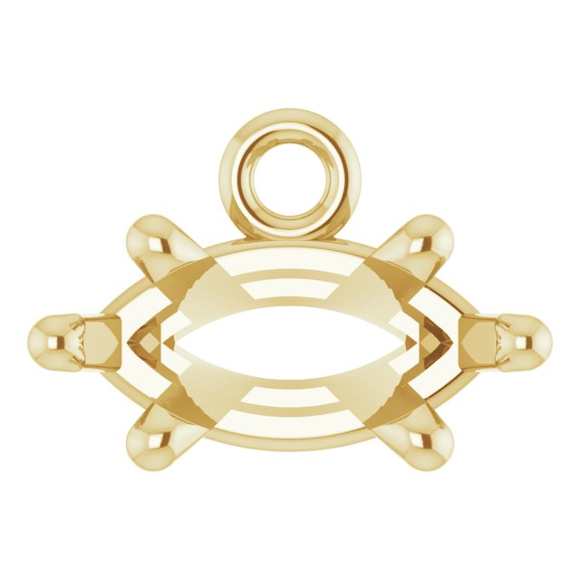 Round 4-Prong Basket Dangle