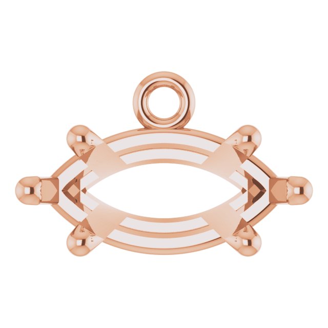 Round 4-Prong Basket Dangle