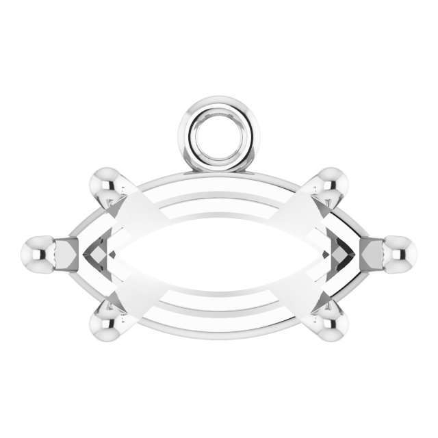 Round 4-Prong Basket Dangle