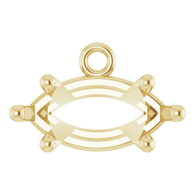 Round 4-Prong Basket Dangle