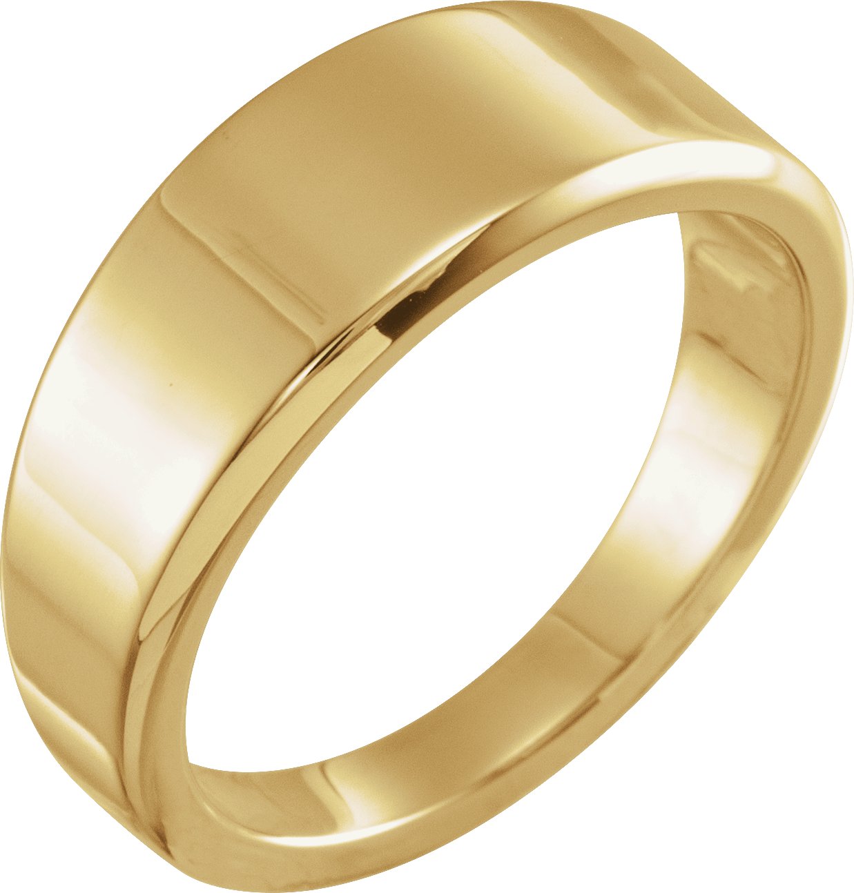 14K Yellow Tapered Stackable Ring 