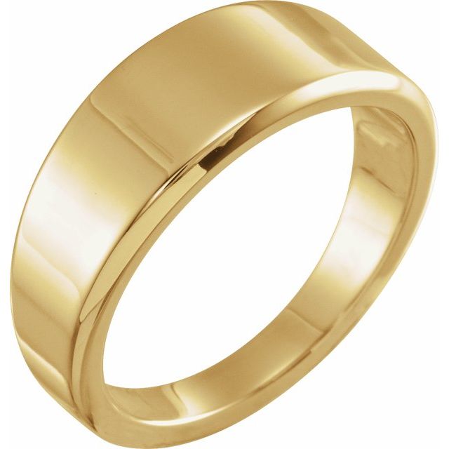 18K Yellow Tapered Stackable Ring
