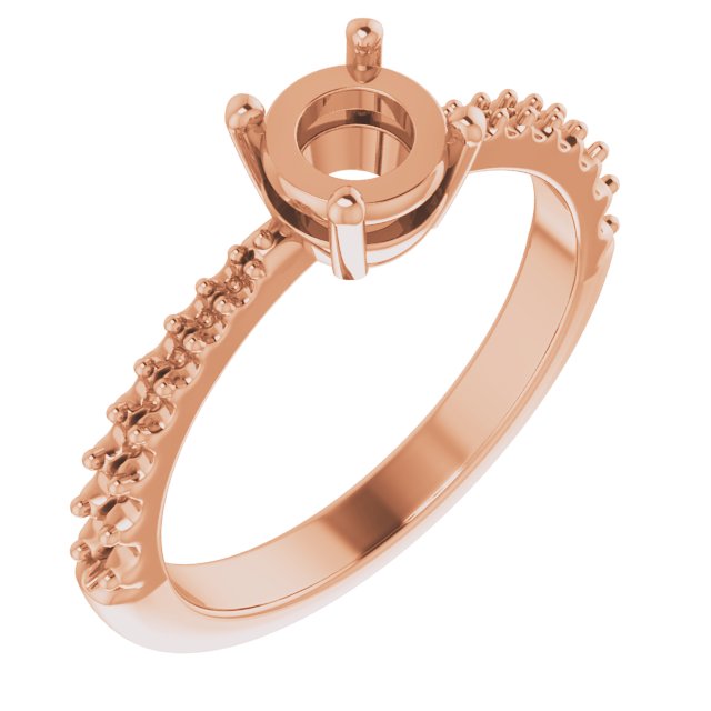 Rose-Cut Accented Engagement Ring or Band