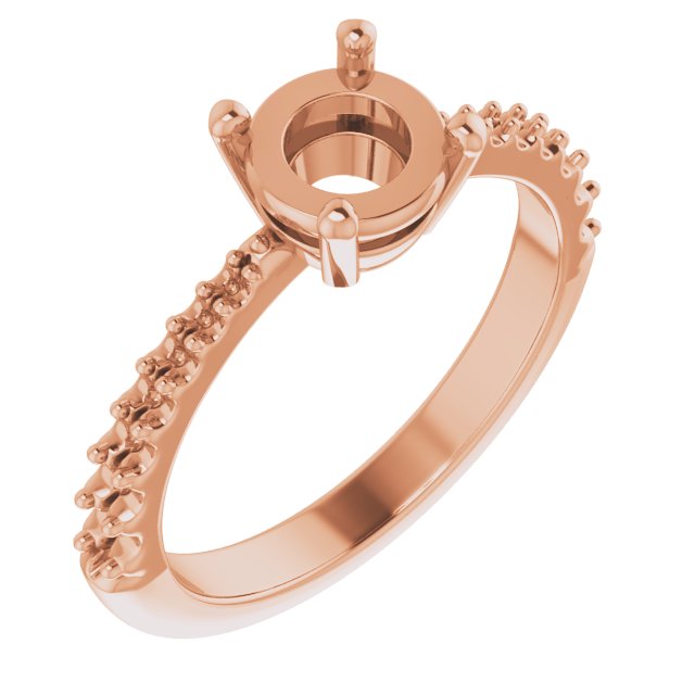 Rose-Cut Accented Engagement Ring or Band