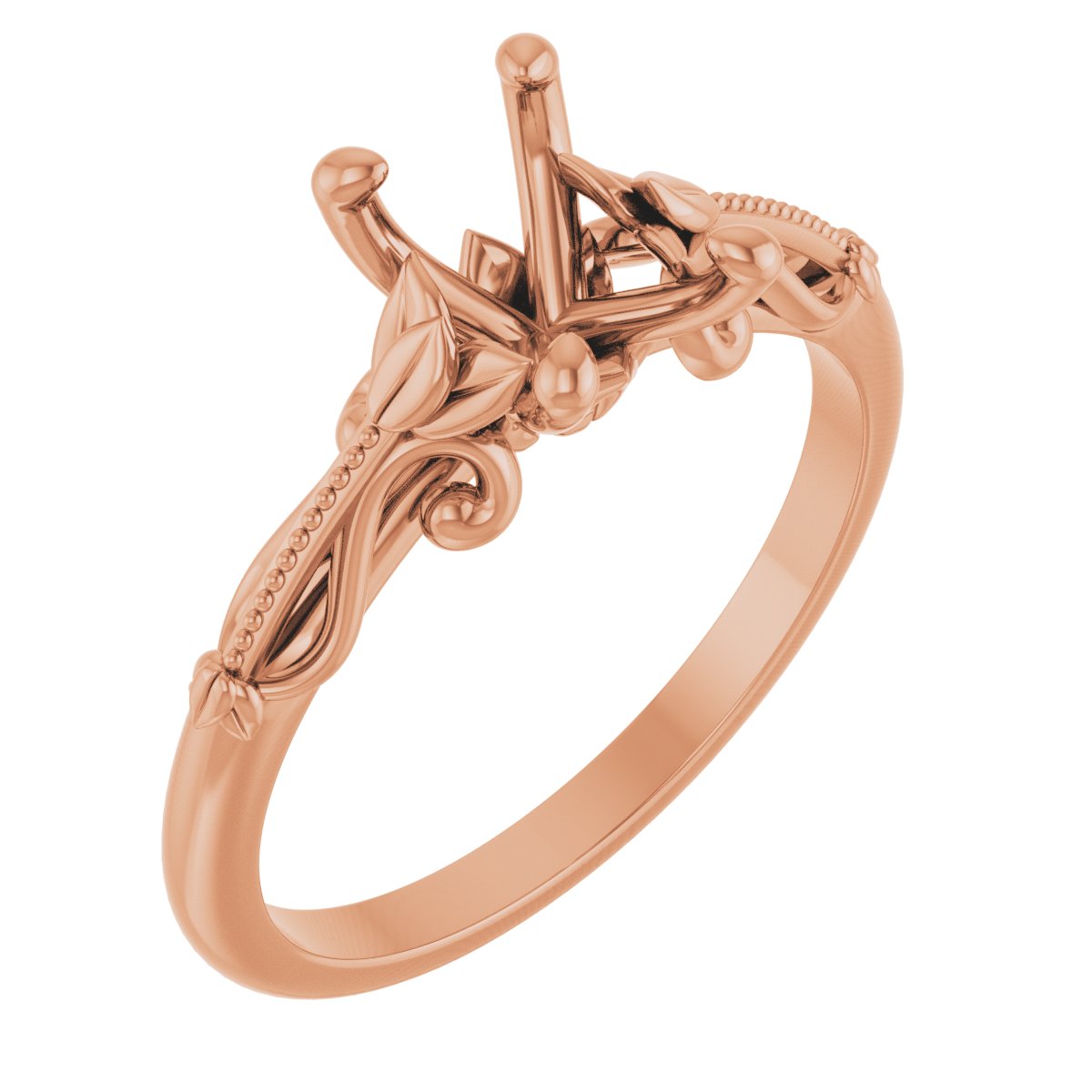 Solitaire Sculptural Engagement Ring or Band