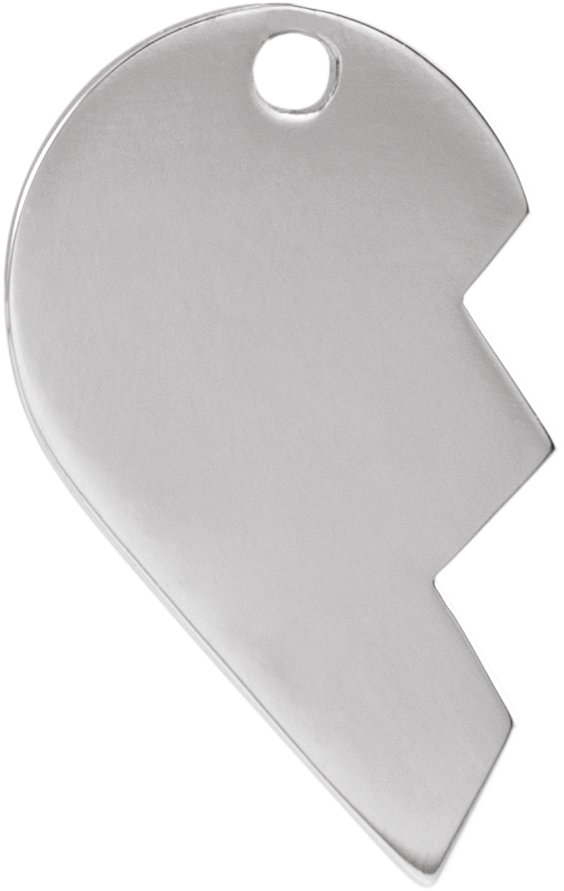 Engravable Broken Heart Dangle