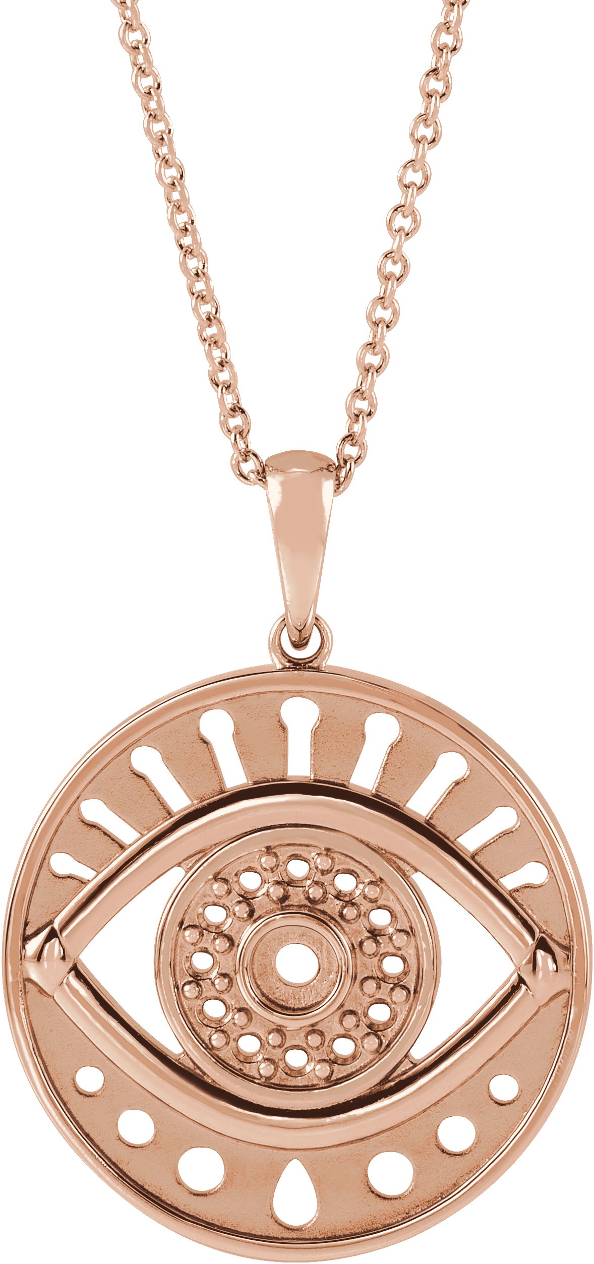 Accented Evil Eye Necklace or Pendant