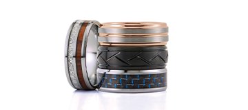 Contemporary Metal Wedding Bands