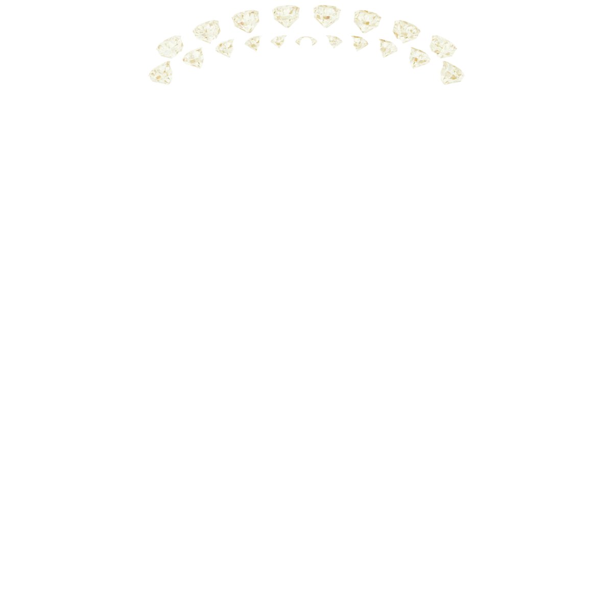 Alternative view of 1/8 CTW Natural Diamond Half Tapered V Ring Guard – 14K Yellow Gold