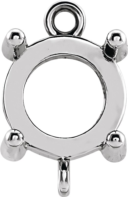 Round 4-Prong Cabochon Link