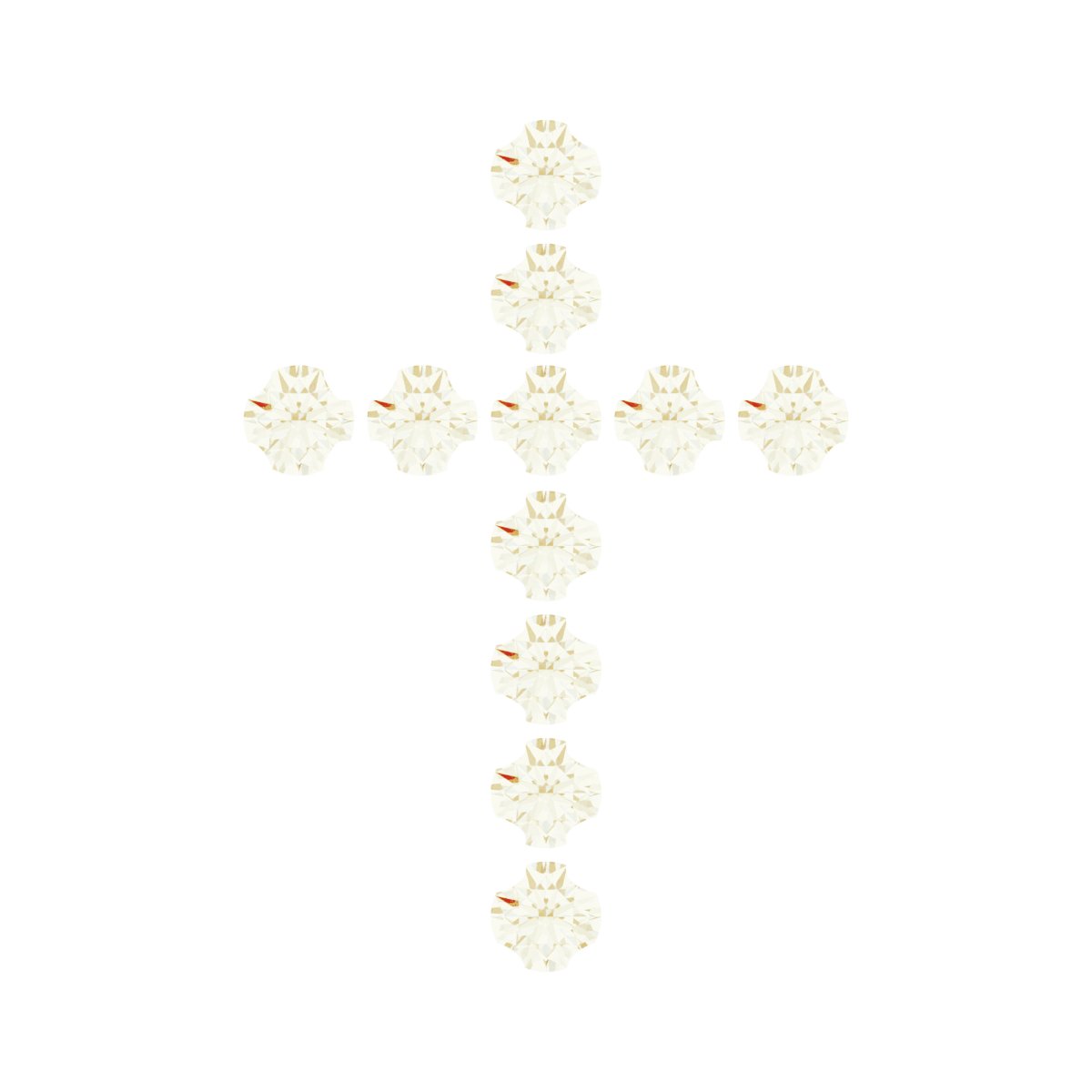 French-Set Cross Necklace or Pendant