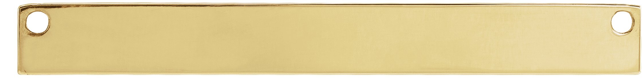Engravable Bar Necklace Center