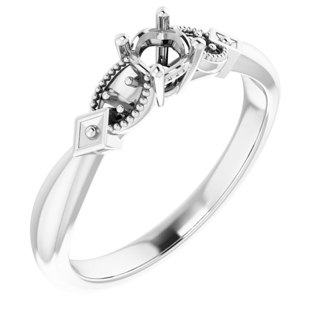 Accented Engagement Ring