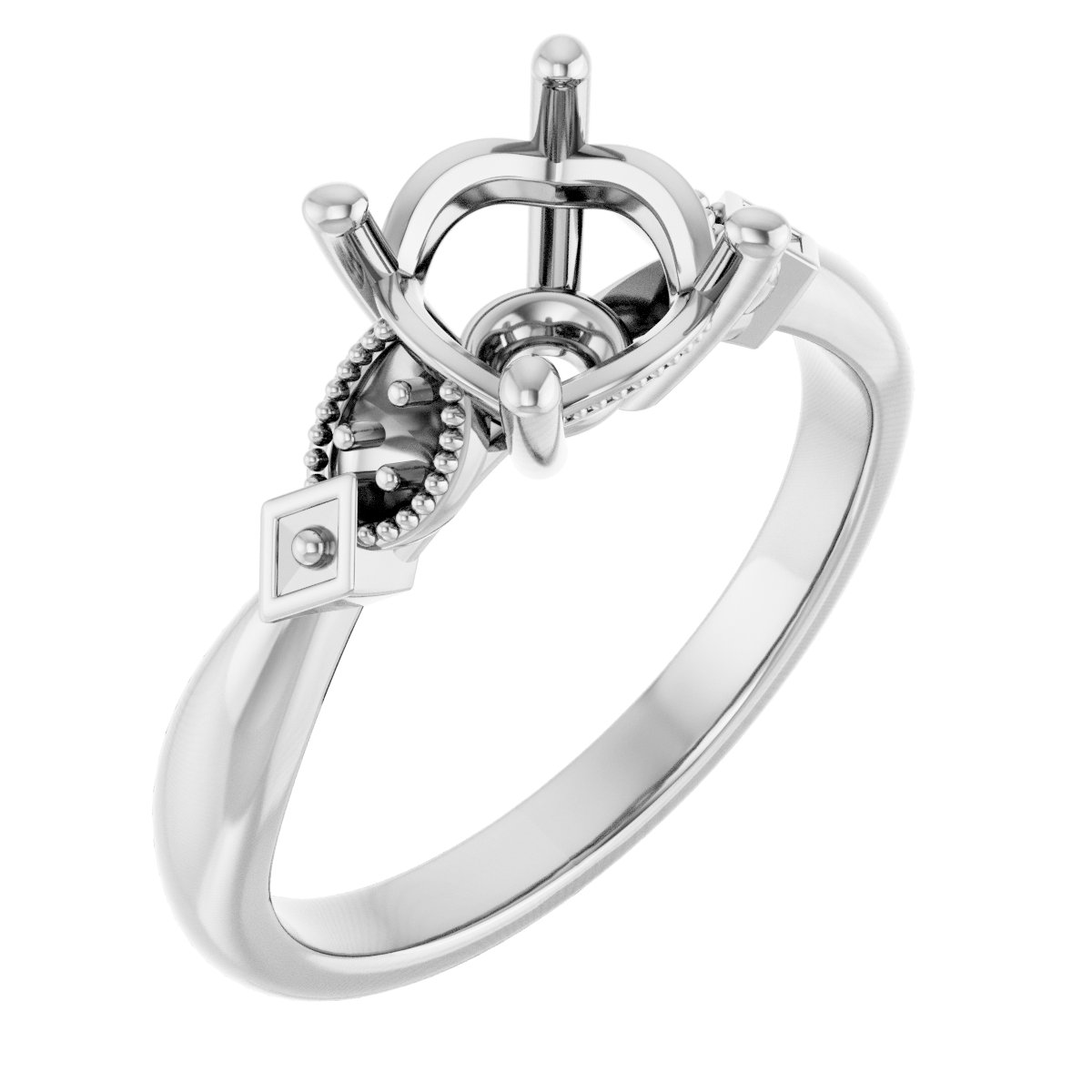 Accented Engagement Ring