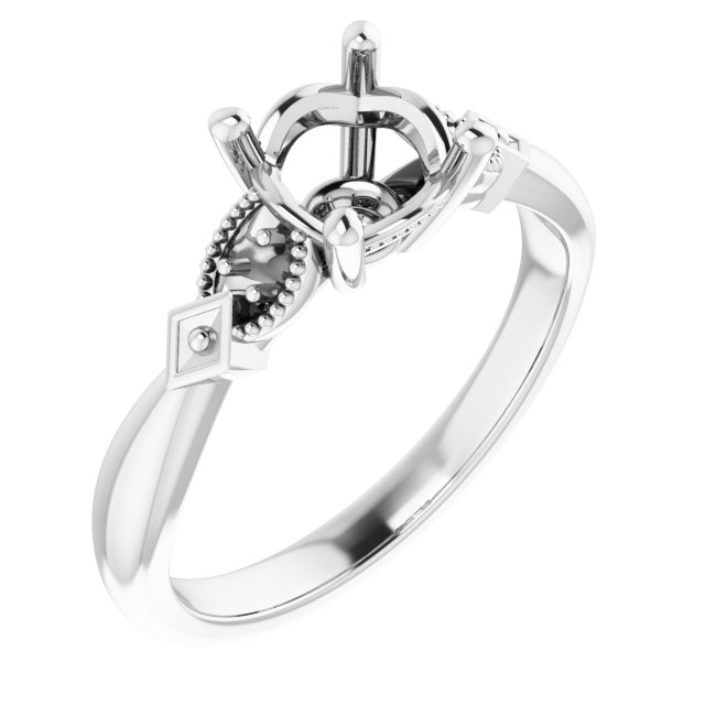 Accented Engagement Ring