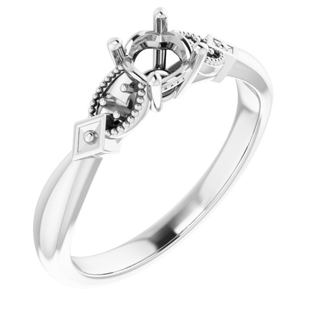 Accented Engagement Ring