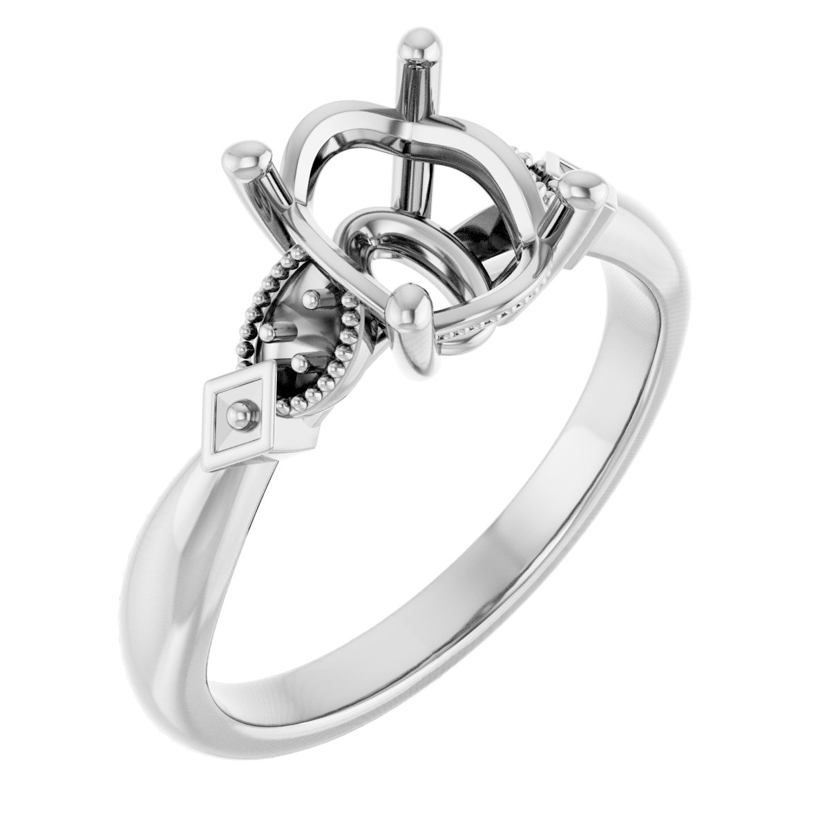 Accented Engagement Ring