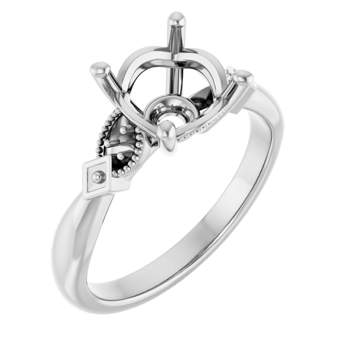 Accented Engagement Ring