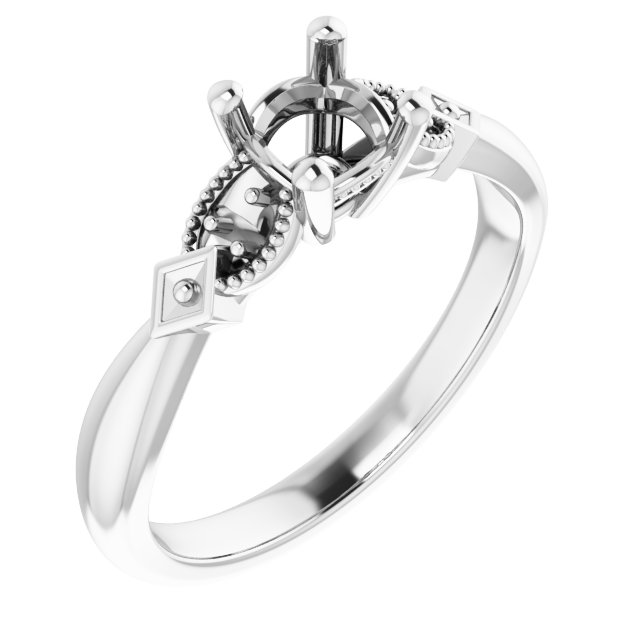 Accented Engagement Ring