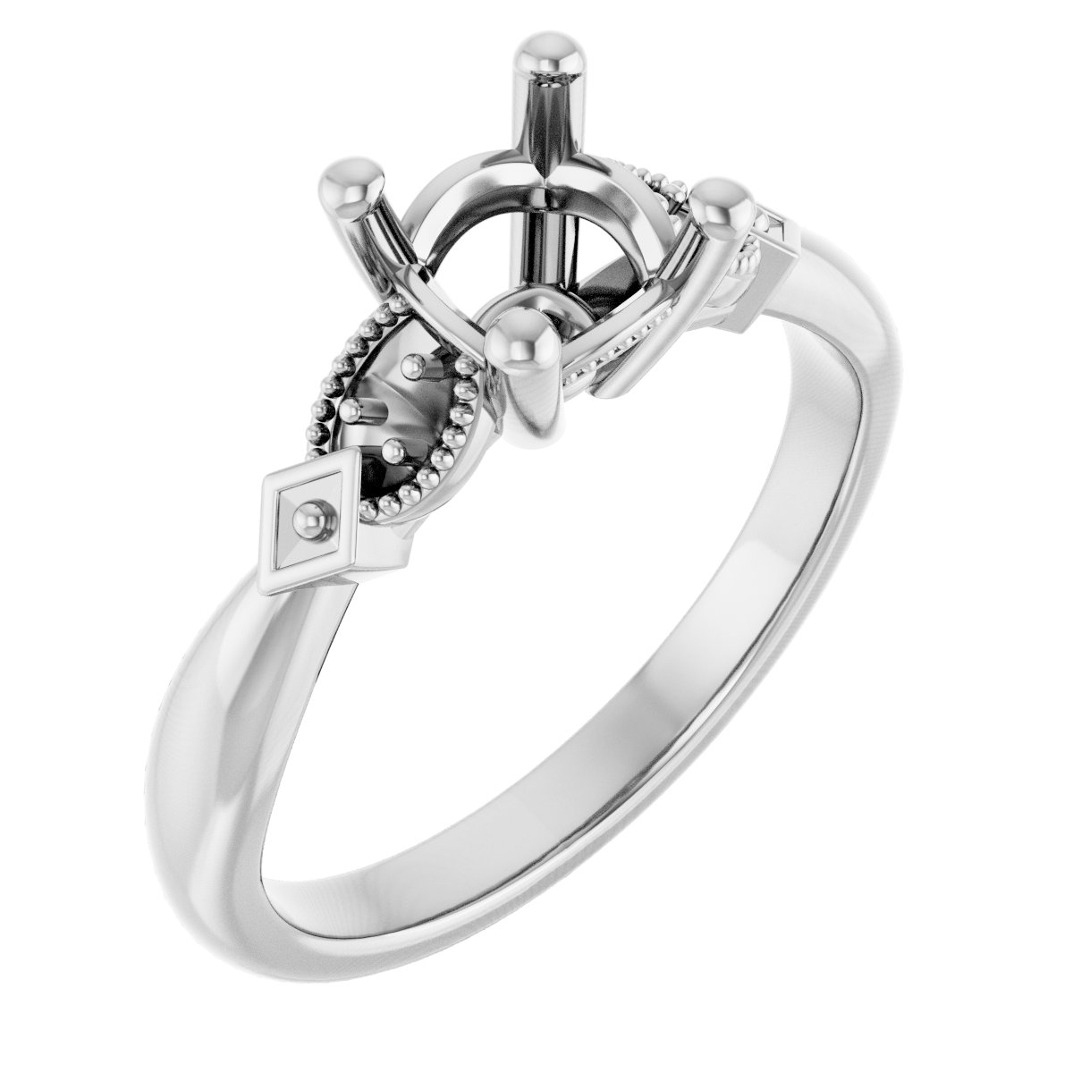 Accented Engagement Ring