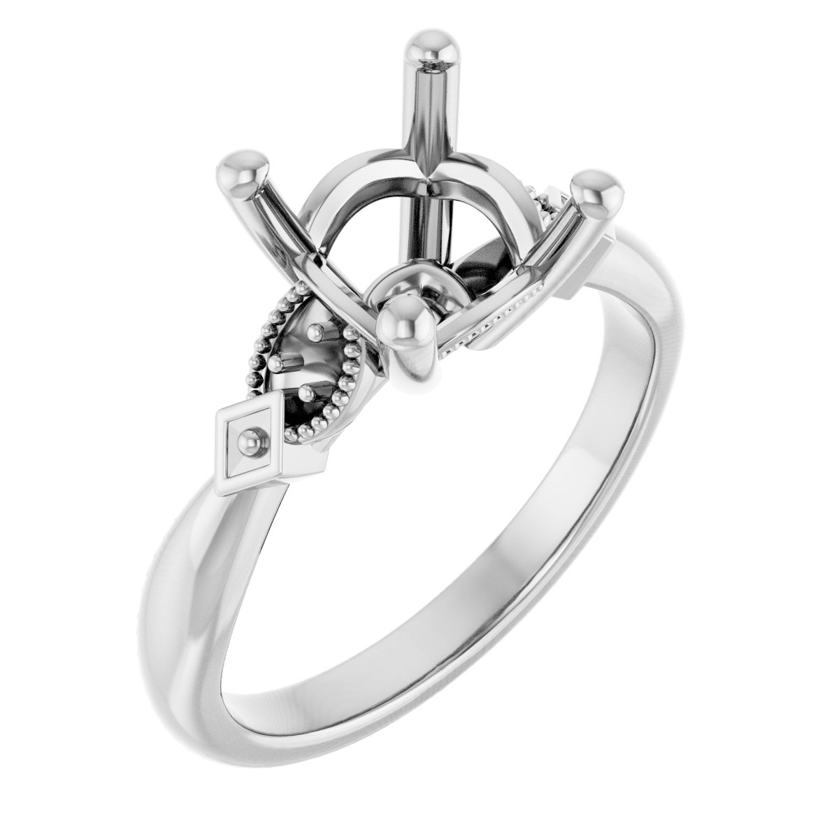 Accented Engagement Ring