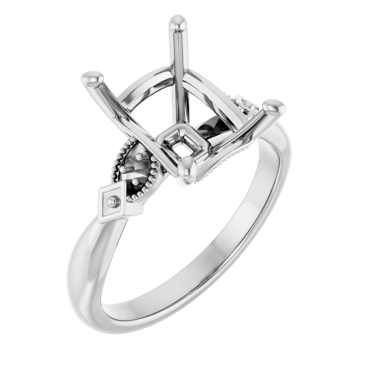 Accented Engagement Ring