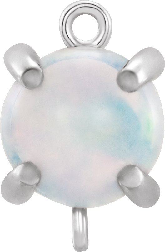 Round 4-Prong Cabochon Link