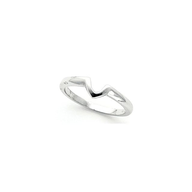 14K White 1.00 CT Band for Solitaire Mounting