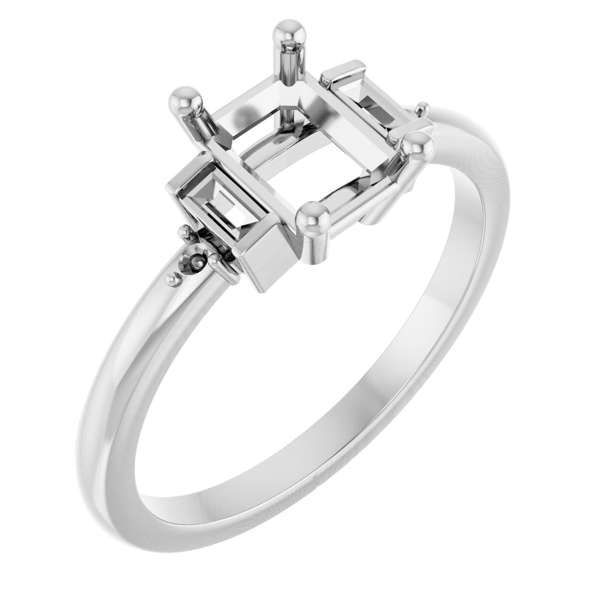Accented Engagement Ring or Band