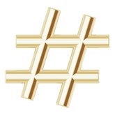 Hashtag Symbol Trim