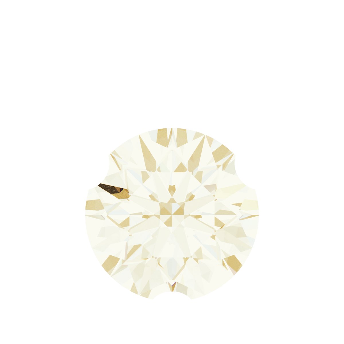 14K Yellow Petite Pavé™ 1/10 CT Natural White Sapphire Dangle