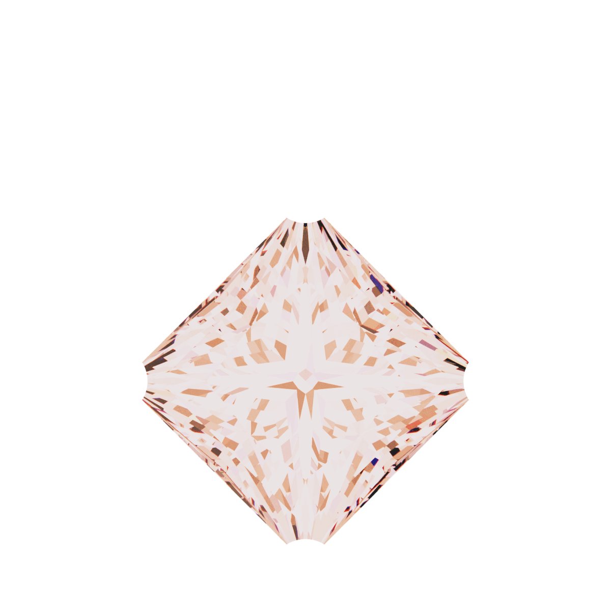 Square 4-Prong Dangle