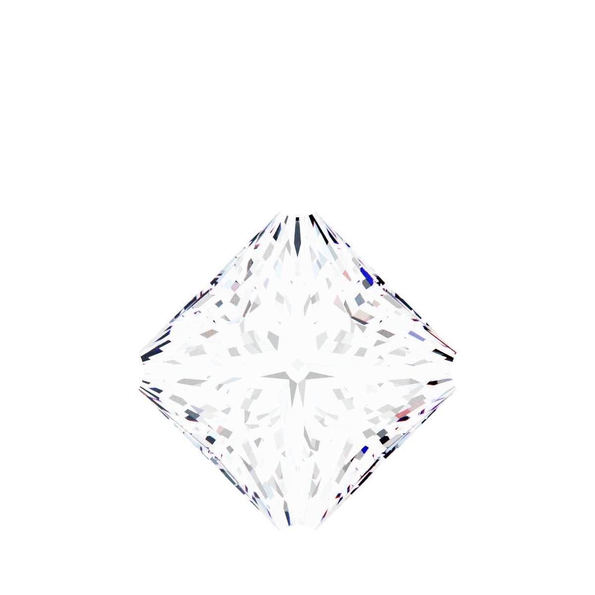 Square 4-Prong Dangle