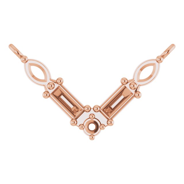 Petite V Necklace or Center